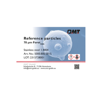 Referenzpartikel für 3D - Größenbestimmung (78µm Feret_min)